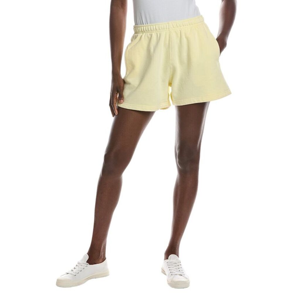 Vintage Havana Womens Heavyweight Garment Dye Short, Yellow